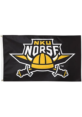 Northern Kentucky Norse 3x5 Foot Silk Screen Grommet Flag - Black
