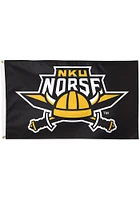 Northern Kentucky Norse 3x5 Foot Silk Screen Grommet Flag - Black