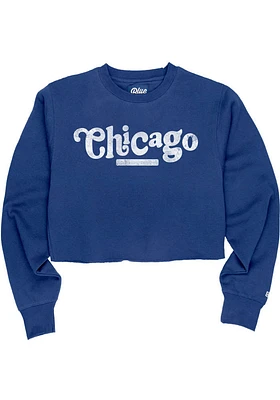 Chicago Womens Coopeer Hippie Font Crew Sweatshirt