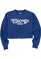 Chicago Womens Coopeer Hippie Font Crew Sweatshirt