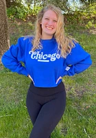 Chicago Womens Coopeer Hippie Font Crew Sweatshirt