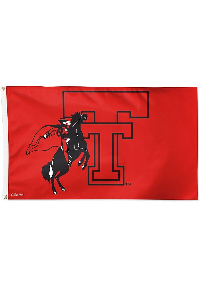 Texas Tech Red Raiders 3x5 Foot Silk Screen Grommet Flag - Red