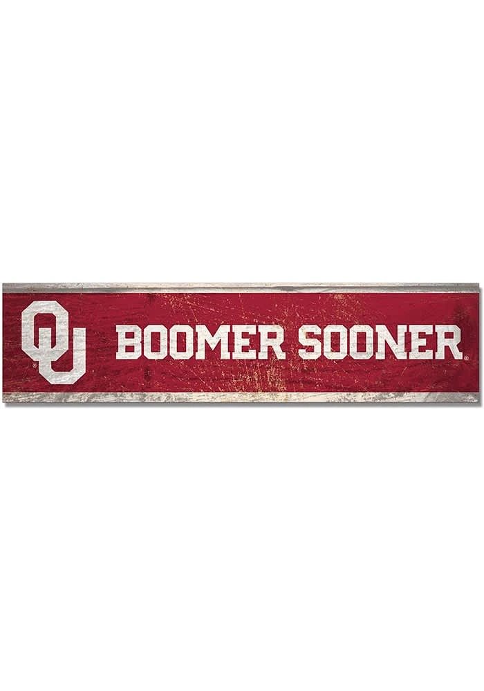 Oklahoma Sooners 1.5x6 Wood Magnet
