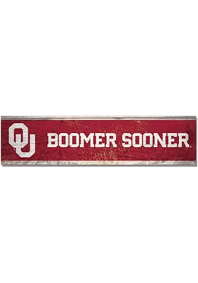 Oklahoma Sooners 1.5x6 Wood Magnet