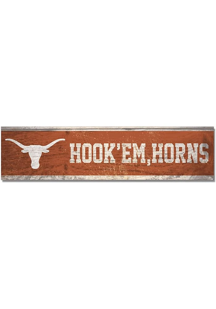 Texas Longhorns 1.5x6 Wood Magnet