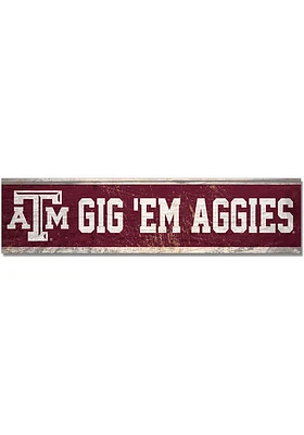 Texas A&M Aggies 1.5x6 Wood Magnet