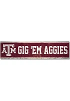 Texas A&M Aggies 1.5x6 Wood Magnet