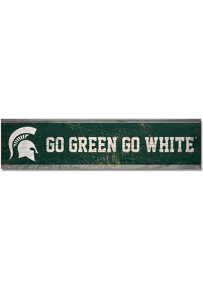 Michigan State Spartans 1.5x6 Wood Magnet