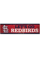 St Louis Cardinals 1.5x6 Wood Magnet