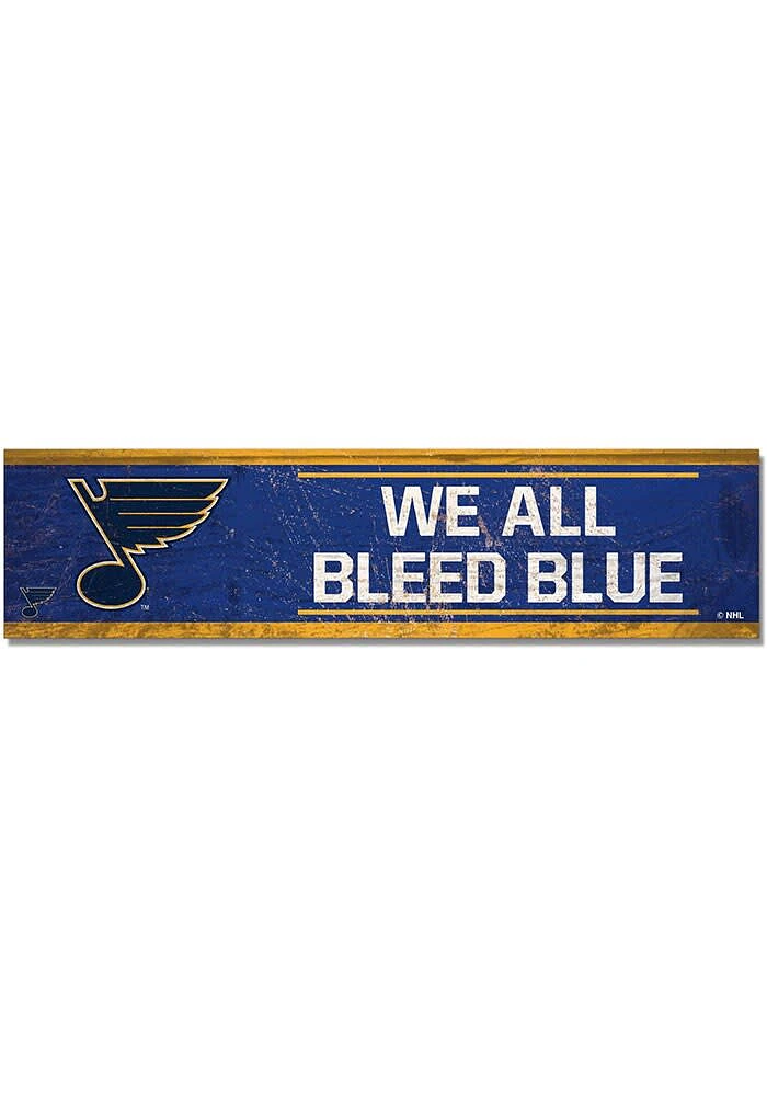 St Louis Blues 1.5x6 Wood Magnet