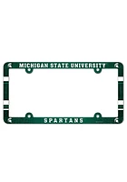 Michigan State Spartans Plastic Full Color License Plate Frame - Green