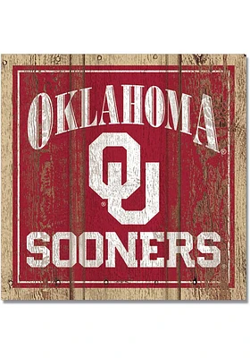 Oklahoma Sooners 3x3 Wood Magnet Magnet