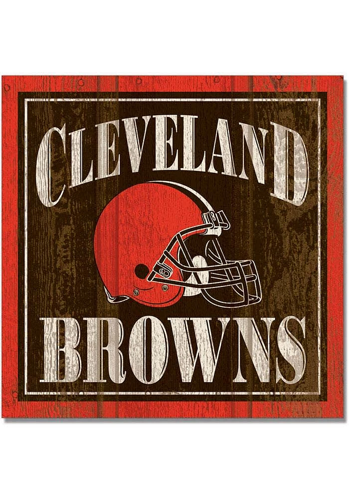 Cleveland Browns 3x3 Wood Magnet Magnet