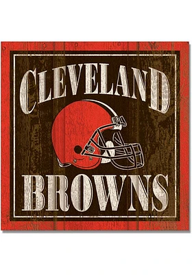Cleveland Browns 3x3 Wood Magnet Magnet