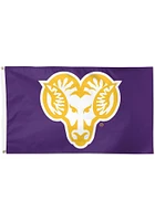 West Chester Golden Rams 3x5 Foot Silk Screen Grommet Flag - Purple