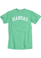 Kansas Jayhawks Teal Classic Arch Short Sleeve T Shirt