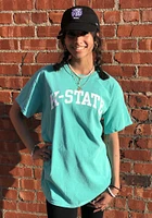K-State Wildcats Teal Classic Arch Short Sleeve T Shirt