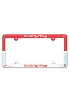 Detroit Red Wings Plastic Full Color License Plate Frame - Red