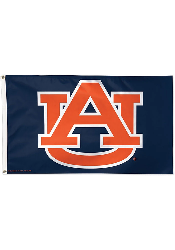 Auburn Tigers Basic Logo Silk Screen Grommet Flag - Purple