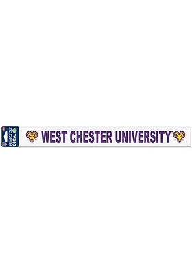 West Chester Golden Rams 2 x 17 Inch Auto Strip - Purple