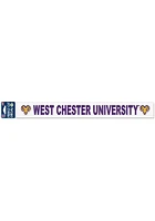 West Chester Golden Rams 2 x 17 Inch Auto Strip - Purple