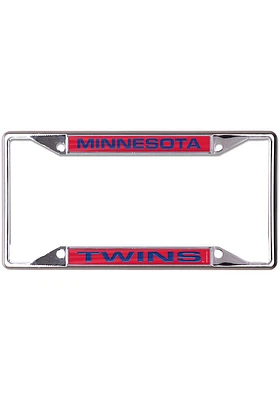 Minnesota Twins Metallic Inlaid License Plate Frame - Blue