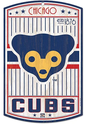 Chicago Cubs retro Sign - Blue
