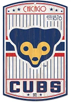 Chicago Cubs retro Sign - Blue