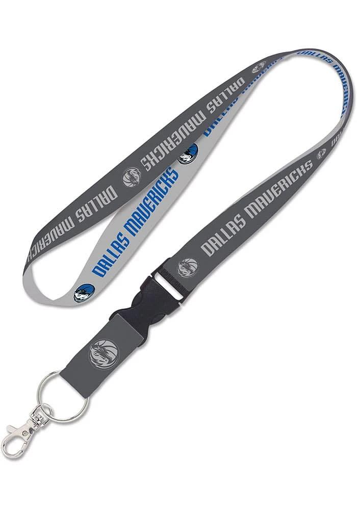 Dallas Mavericks Charcoal Lanyard - Charcoal
