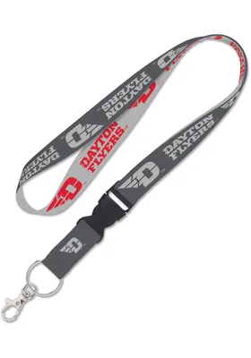 Dayton Flyers Charcoal Lanyard