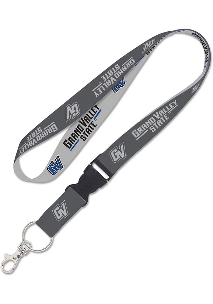 Grand Valley State Lakers Charcoal Lanyard - Charcoal