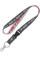 SMU Mustangs Charcoal Lanyard - Charcoal