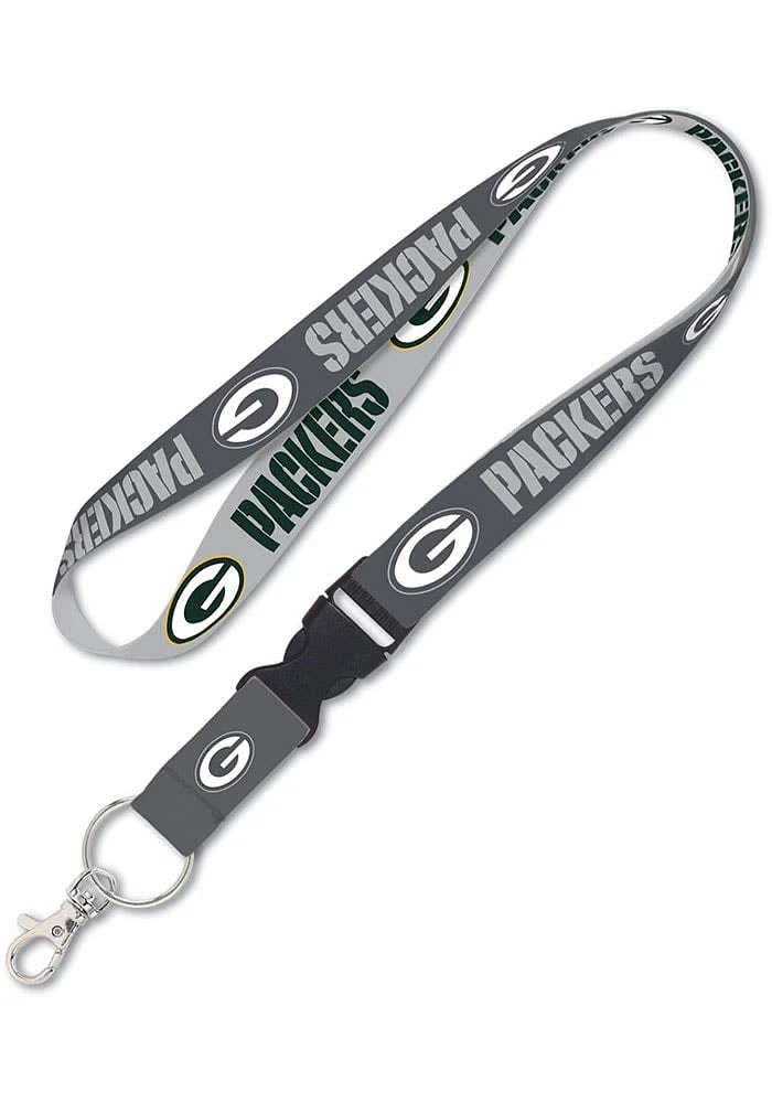 Green Bay Packers Charcoal Lanyard - Charcoal