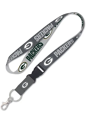 Green Bay Packers Charcoal Lanyard - Charcoal