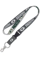 Green Bay Packers Charcoal Lanyard - Charcoal