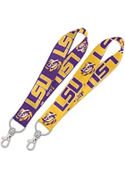 LSU Tigers Keystrap Lanyard - Purple