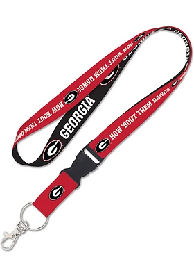 Georgia Bulldogs Team Color Detachable Lanyard