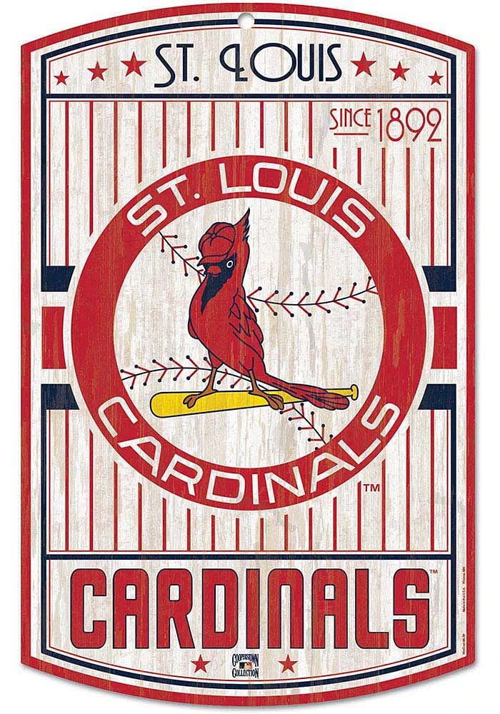 St Louis Cardinals retro Sign - Red