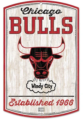 Chicago Bulls retro Sign - Red