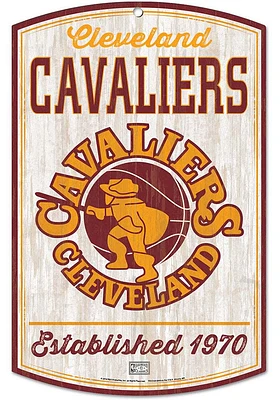 Cleveland Cavaliers retro Sign - Red