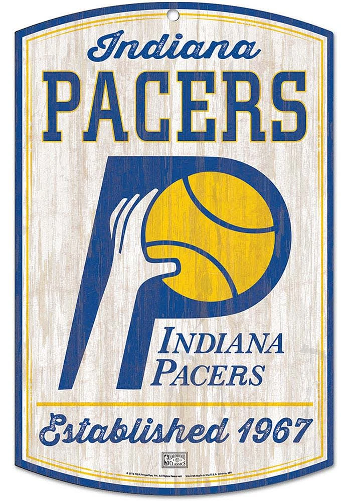 Indiana Pacers retro Sign - Navy Blue