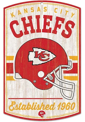 Kansas City Chiefs retro Sign - Red