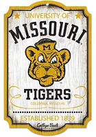 Missouri Tigers retro Sign - Yellow