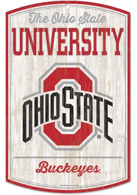 Ohio State Buckeyes retro Sign - Red