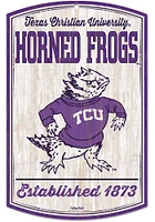 TCU Horned Frogs retro Sign - Purple