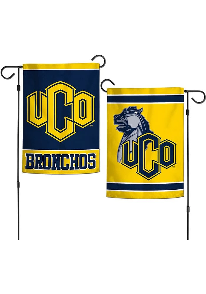 Central Oklahoma Bronchos 2-Sided Garden Flag - Yellow
