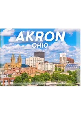 Akron 2.5x3.5 Skyline Magnet