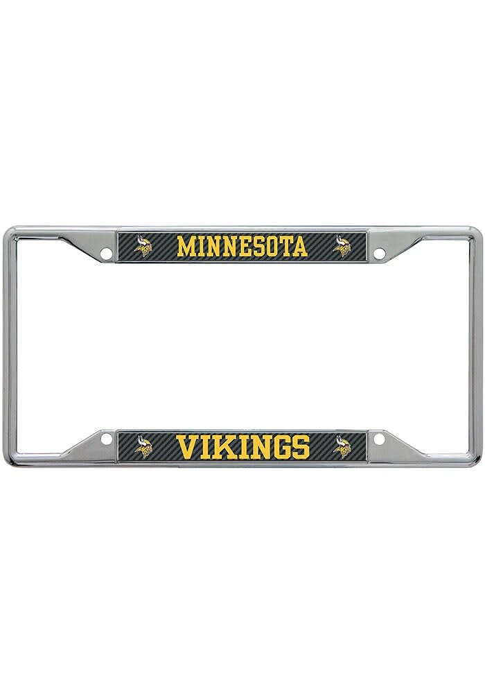 Minnesota Vikings Carbon License Plate Frame - Purple