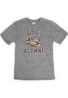 LSU Tigers Grey Alumni Short Sleeve Fashion T Shirt