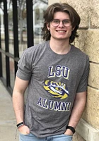 LSU Tigers Grey Alumni Short Sleeve Fashion T Shirt